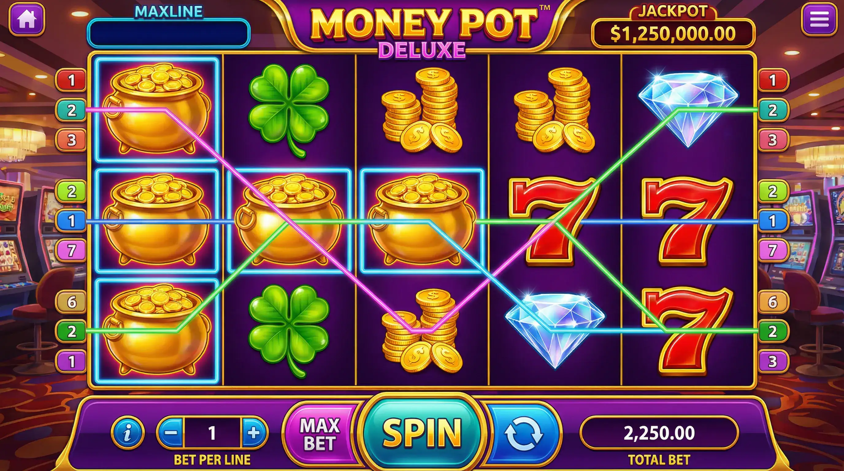 Money Pot Deluxe caça-níqueis jogo